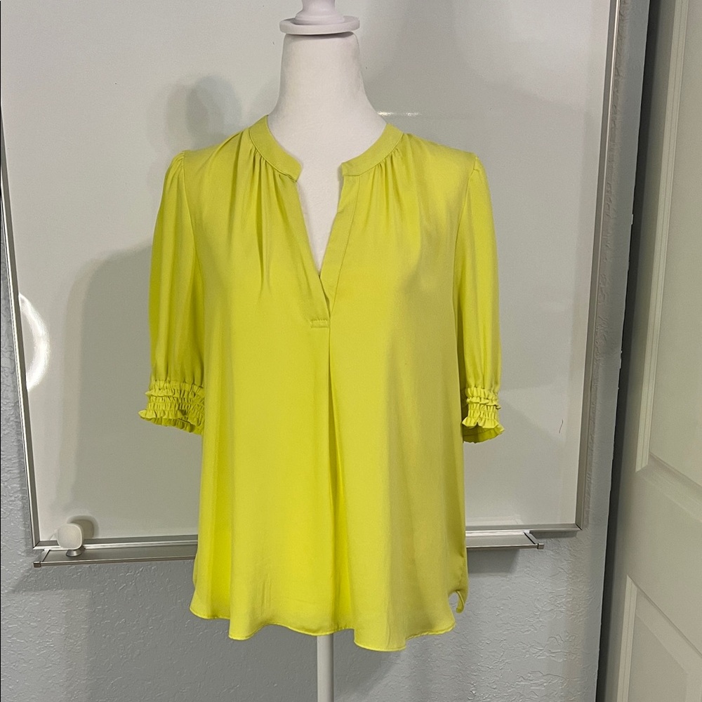 Current Air Lemon Yellow Blouse